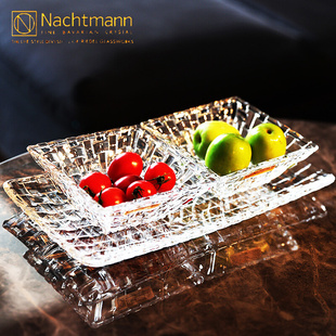 德国achtmann进口水晶玻璃水果盘，沙拉盘干果碗果斗零食果碗套装