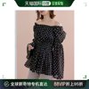 日本直邮MAJESTIC LEGON 女士腰部收紧褶皱刺绣花朵透视衬衫 1042