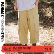 PANMAX大码男装潮牌直筒美式多口袋休闲工装长裤夏季宽松