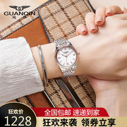 冠琴(guanqin)手表女士，全自动机械表时尚休闲防水女表520七