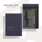 Bernard Shaw/萧伯纳签字笔星耀系列宝珠笔男士商务定制高档笔芯礼盒装金属女式办公水性签名笔套装