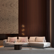 真皮布艺沙发转角客厅简约现代三人，位组合套装意式轻奢科技布沙发(布沙发)