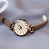 聚利时女表精致水钻时装手表，女纤细小巧皮带复古表石英表