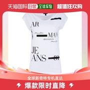 香港直邮armani阿玛尼短袖t恤白色黑文字圆领6y5t225j2321100印花