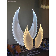 翅膀摆件婚庆道具天使之翼婚礼现场布置模型拍照打卡凤凰翅膀