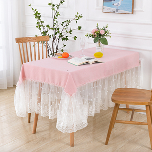 桌布餐桌布棉麻桌垫长方形，梳妆台茶几咖啡，桌小清新布艺书桌台盖布