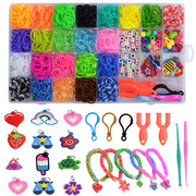 网红28格彩虹橡皮筋彩色手工，编织器diy益智儿童，玩具编织手链32格