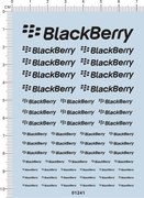 01241-A3801 blackberry 黑莓 模型车水贴纸