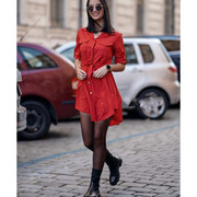 欧美风格外贸女装2023秋季气质显腿系带束腰不规则单排扣长袖女衬