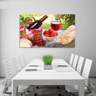现代简约餐厅水果装饰画单幅无框画厨房，壁画饭厅餐桌挂画墙画创意