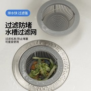 厨房水槽过滤网洗菜盆漏斗，洗碗水池下水道防堵提笼盖器过滤隔渣网