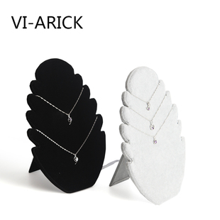 vi-arick绒布火焰板项链展示架项链，架珠宝首饰展示道具首饰展示架