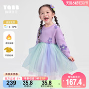 女童连衣裙加绒冬季宝宝卫衣裙婴儿公主裙冬款童装儿童衣服冬装女