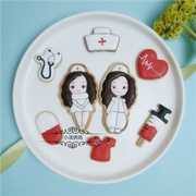 医生护士糖霜饼干模具卡通儿童曲奇印模医护类烘焙饼干食品级