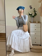 DARA ROSE白色蕾丝伞裙半身裙(New春季)  C1740#  WYSY