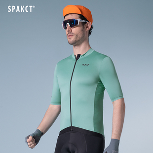spakct思帕客夏季短袖骑行服男士自行车套装，公路车骑行短裤自然