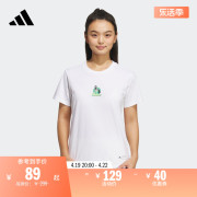 休闲上衣圆领短袖T恤女装夏季adidas阿迪达斯轻运动IP3952