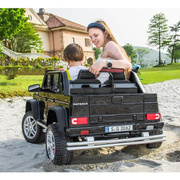 奔驰大g儿童电动车可坐大人四轮越野汽车遥控双人小孩玩具亲子车