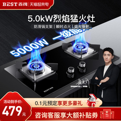 华帝5.0kW猛火燃气灶双灶天然气