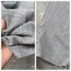 烟灰色针织羊毛夹杂亮丝微弹力进口时装面料定制开衫裙子裤布料