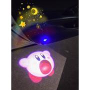 Kirby星之卡比星星卡通游戏周边充电无线迎宾灯氛围投影汽车门灯