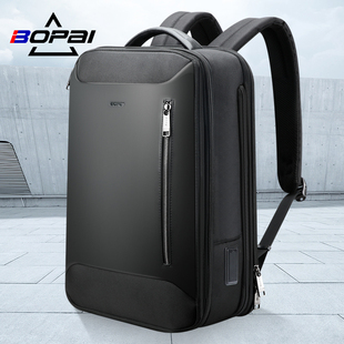 bopai博牌商务双肩包高端(包高端)男包大容量多功能，电脑背包可扩展旅行包