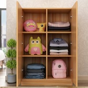 厂简易木质儿童衣柜板式组合宝宝储物柜经济型婴儿收纳柜卧室矮促
