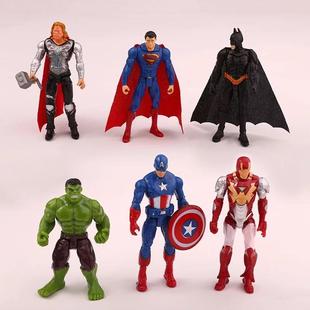 复仇者联盟盲盒威漫英雄，超人美队钢铁，侠绿巨人蝙蝠侠手办摆件玩具
