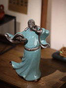 新中式禅意历史人陶瓷工艺品摆件诗仙李白家居客厅茶室桌面装饰品