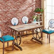 欧式复古靠背椅简约美甲凳子太阳，椅网红化妆椅家用餐椅咖啡厅桌椅