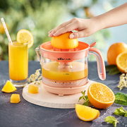 小熊橙汁机电动家用榨汁机小型橙子水果，压榨器炸果汁渣汁分离器
