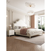 轻奢床美式实木床1.8米现代简约主卧双人床ins网红高级床奶油风床