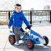 新儿童电动车双驱四轮卡丁车遥控玩具电动汽车可坐男女宝宝充气轮
