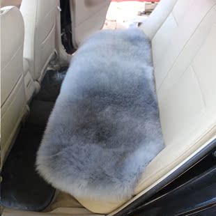澳洲纯羊毛汽车后座垫长坐垫无靠背皮毛一体冬季单座后排坐垫保暖