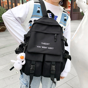 双肩包2021韩版潮初高中学生书包，女时尚港风大容量学生背包男
