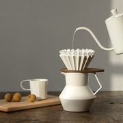 木墨 咖啡套装 德化陶瓷分享壶家用日式简约手冲咖啡水壶