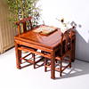红木刺猬紫檀中式花梨餐桌椅，组合实木四方八仙桌，茶桌阳台桌吃饭桌