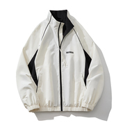 易麦原创设计男士夹克衫外套春秋拼色美式潮牌多巴胺拼接运动外套