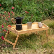 楠竹床上小桌子可折叠野餐桌日式托盘车载阳台，飘窗书桌户外茶几台