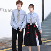 校服班服夏季套装韩版ins学院风港风英伦高中生学生毕业女生裙子