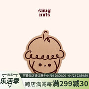 snugnuts2022新西兰羊毛地垫经典双色栗子头徽标客厅地垫