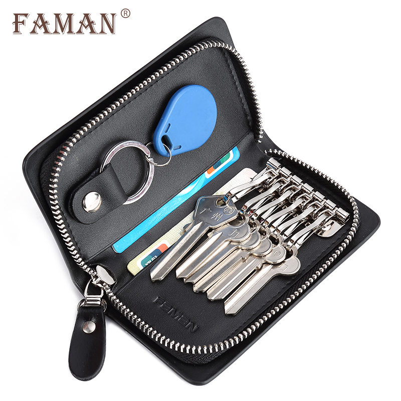 key case male Leather car key cases zipper Ladies multi-function Key Bag Genuine leatherin the Leather/Lady bags/Men's bag, Wallets category - from Buy2taobao.com to provide professional Taobao agent buy service