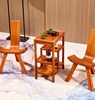 红木小圆几茶椅组合实木，靠背椅客厅茶水架，置物小边几花梨木三脚凳