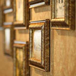 欧式复古照片墙客厅装饰相框挂墙组合创意个性，挂墙美式古典免打孔