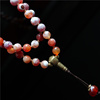 喜马拉雅文化文玩红玉髓缠丝玛瑙，珠手串穿搭项链毛衣链108颗