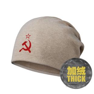 苏联cccp镰红星帽子，男女棉帽围脖防风加绒堆堆帽包头帽设无界