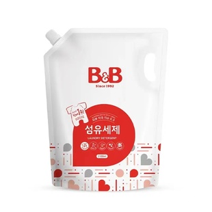 韩国保宁b&b婴幼儿洗衣液，宝宝专用天然温和补充装2100ml香草香