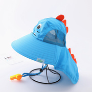 宝宝帽子夏季薄款大檐遮阳帽，出游防晒太阳网眼，透气男女儿童渔夫帽