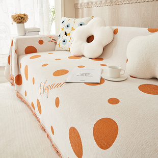 现代简约高级感雪尼尔沙发盖布，全盖四季通用防猫抓沙发巾沙发套罩