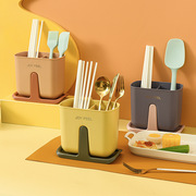 筷子筒置物架厨房用品餐具，收纳架家用多功能筷子笼塑料沥水筷子篓